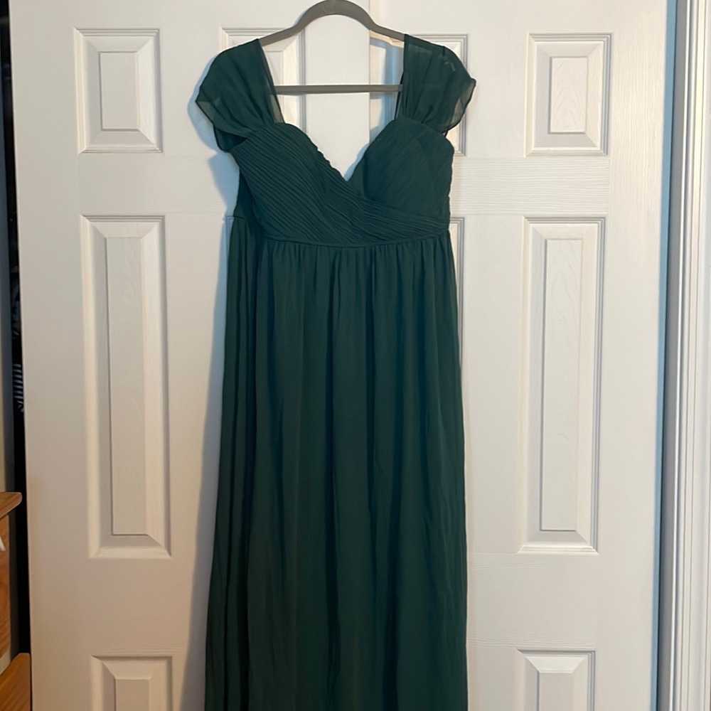 PinkBlush Maternity Off the Shoulder Chiffon Maxi dress